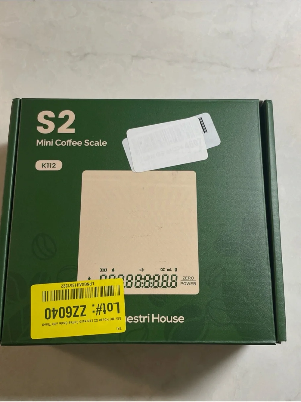 Black Digital Coffee Scale with Timer